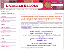 Tablet Screenshot of latelierdelola.com